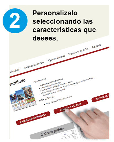 Personalízalo seleccionando las características que desees.