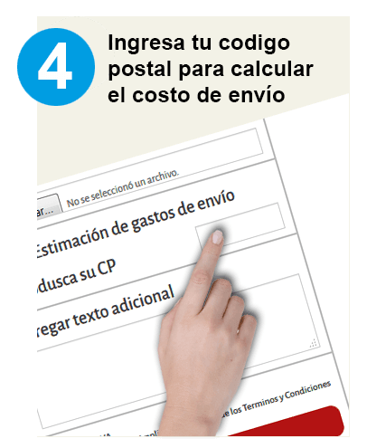 Ingresa tu código postal para calcular el costo de envió